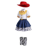 Kids Children Toy Story (2026) Jessie Blue Dress Cowgirl Set Outfits Cosplay Costume