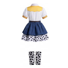 Kids Children Toy Story (2026) Jessie Blue Layered Dress Cowgirl Set Outfits Cosplay Costume