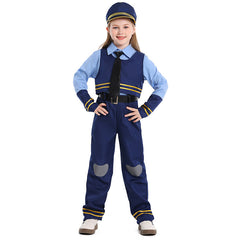 Kids Children Zootopia 2 (2025) Judy Hopps Blue Police Uniform Set Cosplay Costume