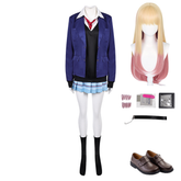 Kitagawa Marin Blue Black School Uniform Set Outfits Cosplay Costume