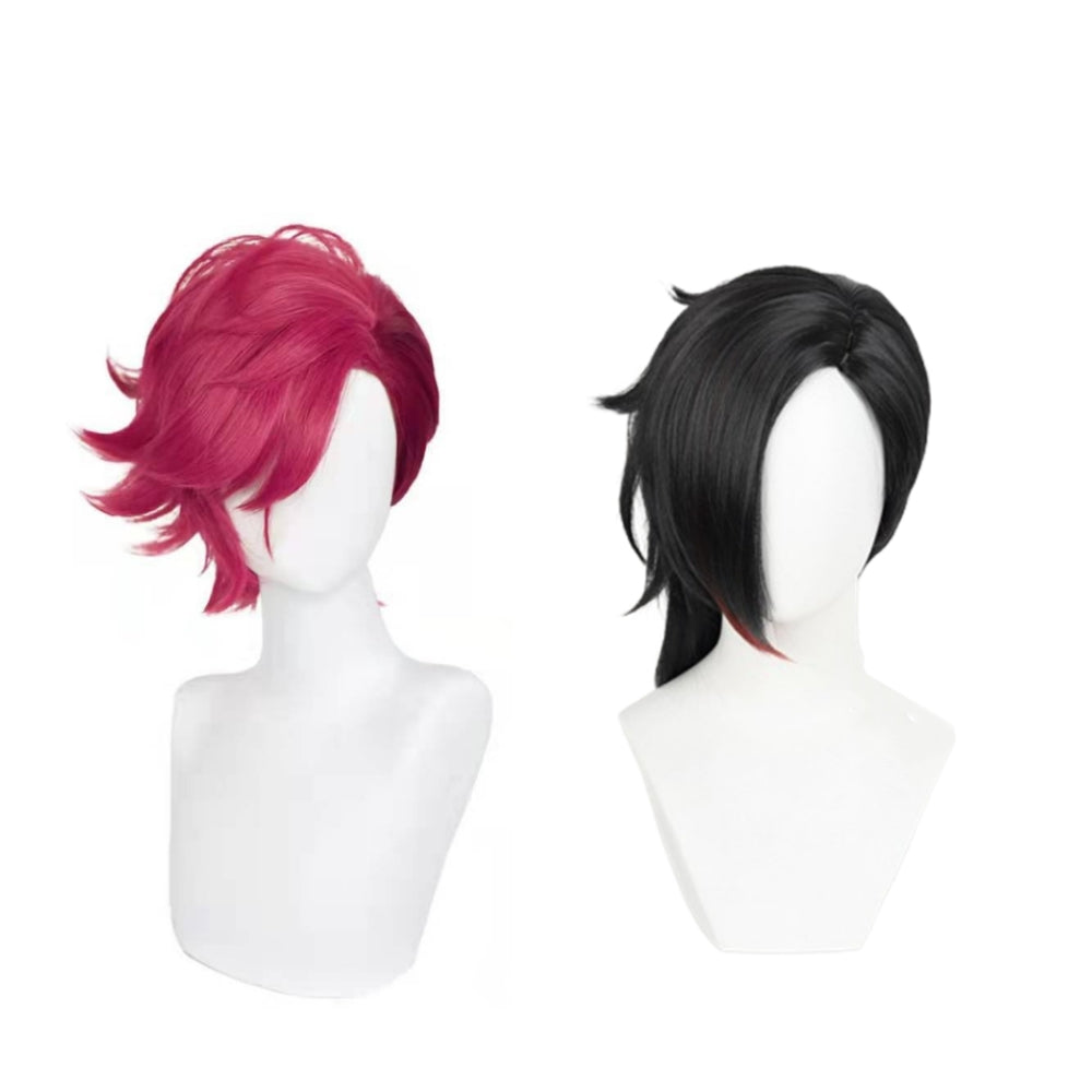League of Legends LOL Vi The Piltover Enforcer Red Wig Cosplay Accessories Halloween Carnival Props
