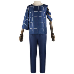 Mahito Blue Shirt Trousers Set Outfits Cosplay Costume Halloween Suit