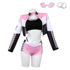 Marin Kitagawa Pink Black Race Queen Set Outfits Cosplay Costume