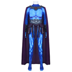 Masters Of The Universe (2026) Skeletor Blue Jumpsuit Cloak Set Outfits Cosplay Costume