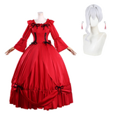 May I Ask For One Final Thing (2025) Scarlet Red Dress Set Outfits Cosplay Costume