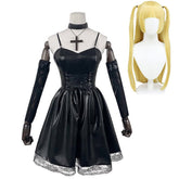 Misa Amane Black Dress Outfits Cosplay Costume Halloween Carnival Suit