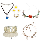 Moana 2 (2024) Moana Maui Simea Anklets Necklace Hair Clips Bracelet Cosplay Accessories Props