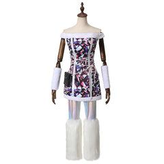 Monster High Abbey Bominable White Black Dress Set Outfits Cosplay Costume