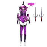 Mortal Kombat 11 Mileena Purple Set Cosplay Costume Halloween Carnival Suit