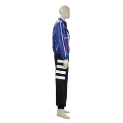 Mortal Kombat 11 Johnny Cage Young Blue Jacket Set Outfits Cosplay Costume