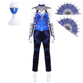 Mortal Kombat II (2026) Kitana Blue Top Set Outfits Halloween Cosplay Costume