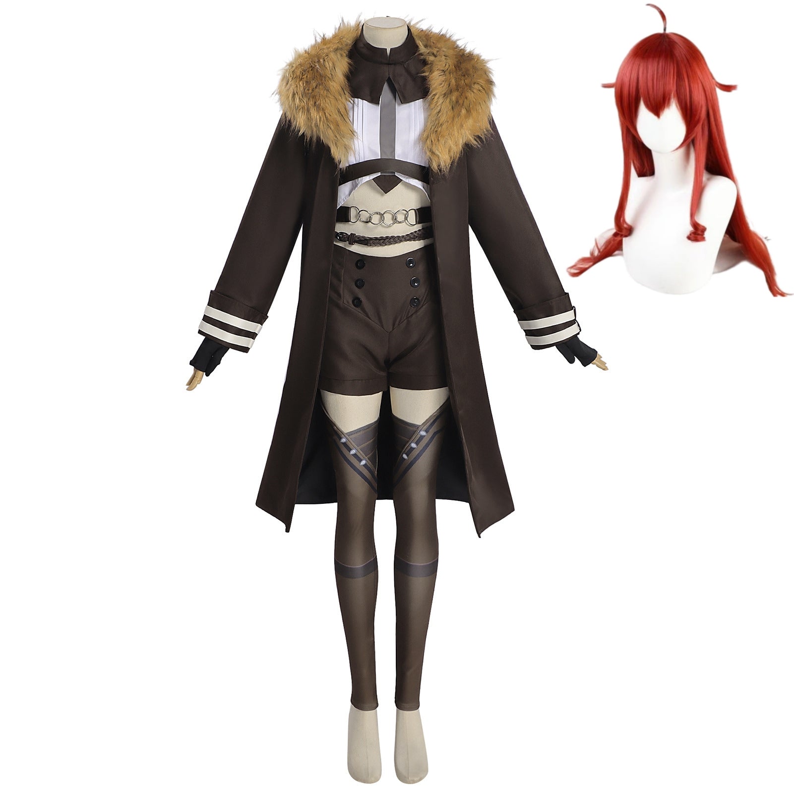Mushoku Tensei Season 3 (2026) Eris Greyrat Brown Coat Set Outfits Cosplay Costume