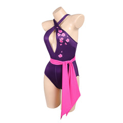 Mv Rivals (2025) Psylocke Purple Pink Swimsuit Outfits Cosplay Costume