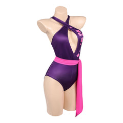 Mv Rivals (2025) Psylocke Purple Pink Swimsuit Outfits Cosplay Costume