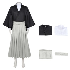 Naoya Zenin Black Gray Kimono Set Outfits Cosplay Costume Halloween Carnival Costume