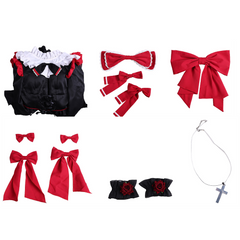 Needy Girl Overdose (2026) Michica Gokubara Black Dress Lolita Set Outfits Cosplay Costume