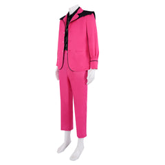 Elvis (2022) Elvis Presley Shirt Pink Coat Pants Outfits Cosplay Costume Halloween Carnival Suit