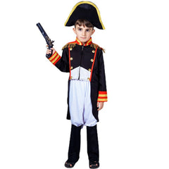 Kids Children Movie Napoleon 2023 Napoleon Black Tuxedo Outfits Set Cosplay Costume Halloween Carnival Suit