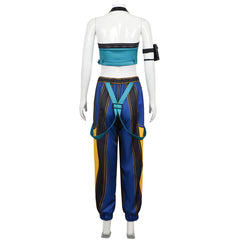 KPop Demon Hunters (2025) Zoey Blue Yellow Set Outfits Cosplay Costume