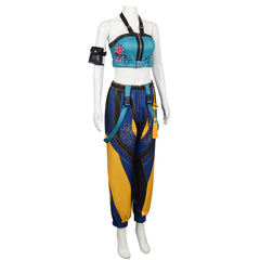 KPop Demon Hunters (2025) Zoey Blue Yellow Set Outfits Cosplay Costume
