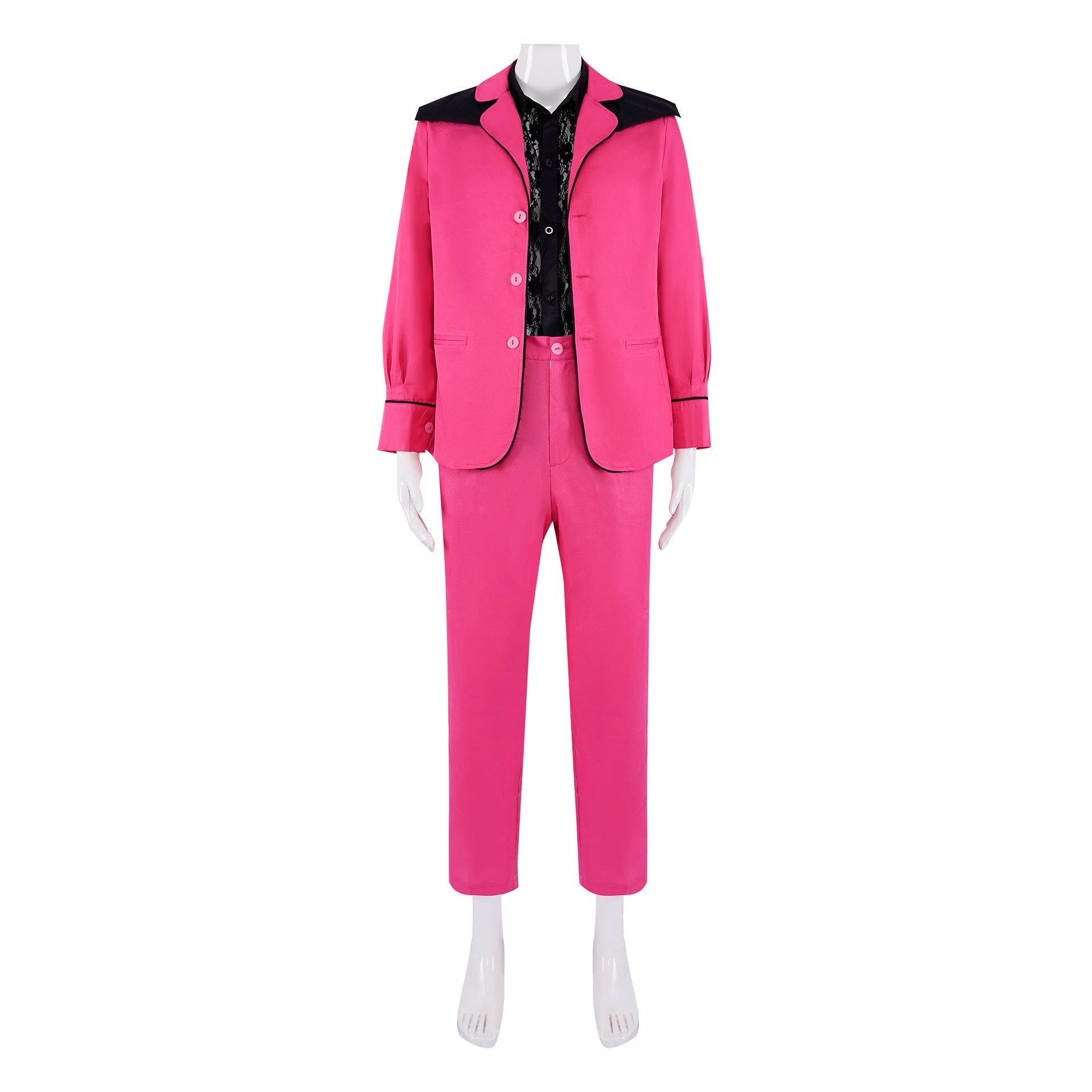 Elvis (2022) Elvis Presley Shirt Pink Coat Pants Outfits Cosplay Costume Halloween Carnival Suit