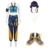 KPop Demon Hunters (2025) Zoey Blue Yellow Set Outfits Cosplay Costume