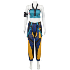 KPop Demon Hunters (2025) Zoey Blue Yellow Set Outfits Cosplay Costume