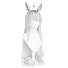 Oguri Cap White Wig Ears Tail Cosplay Accessories Halloween Carnival Props
