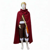 One Piece Enies Lobby Usopp Sogeking Red Cloak Brown Set Outfits Cosplay Costume