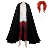 Anime One Piece Film Red Shanks Cosplay Costume Uniform Outfits Halloween Carnival Suit