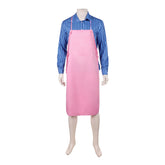 One Piece Live-action 2 (2026) Sanji Blue Shirt Pink Apron Outfits Cosplay Costume