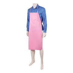 One Piece Live-action 2 (2026) Sanji Blue Shirt Pink Apron Outfits Cosplay Costume