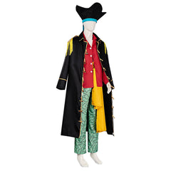 One Piece Marshall D. Teach Blackbeard Pirates Outfits Cosplay Costume Halloween Carnival Suit