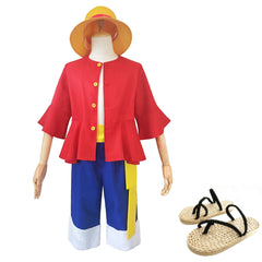 One Piece Monkey D. Luffy Post Timeskip Outfits Cosplay Costume Halloween Carnival Suit