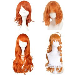 One Piece Nami Orange Wigs Cosplay Accessories Halloween Carnival Props