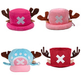 One Piece Tony Tony Chopper Cotton Plush Hat Cosplay Accessories Halloween Carnival Props