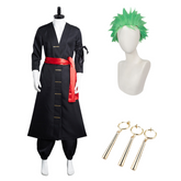 Anime One Piece Wano Country Roronoa Zoro Cosplay Costume Kimono Outfits Halloween Carnival Suit