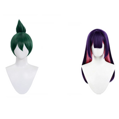 Overwatch Kiriko Wigs Fearless Maid Cosplay Accessories Halloween Props