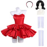 Perfect Blue Mima Kirigoe Red Dress Set Outfits Halloween Cosplay Costume