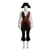 Pirates Of The Caribbean Elizabeth Swann Brown Pirate Outfits Cosplay Costume