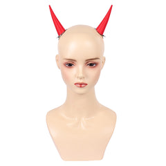 Power Headwear Red Demon Horn Hairpins Cosplay Halloween Accessories Props