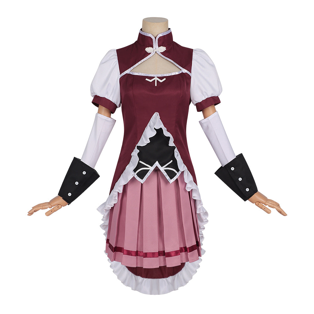 Puella Magi Madoka Magica The Movie (2026) Kyoko Sakura Red Dress Set Outfits