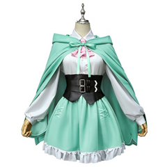 Ram Rem Season 4 Geen Pink Cape Skirt Set Outfits Cosplay Costume Halloween Suit