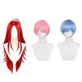 Reid Astrea Ram Rem Wig Cosplay Heat Resistant Synthetic Hair Accessories Props