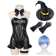 Rem Black Phantom Night Wizard Set Outfits Cosplay Costume Halloween Suit
