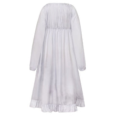 Resident Evil Requiem (2026) Emily White Distressed Dress Outfits Cosplay Costume