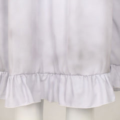 Resident Evil Requiem (2026) Emily White Distressed Dress Outfits Cosplay Costume