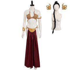 Return Of The Jedi Leia Slave Metal Bikini Outfits Cosplay Costume Carnival Suit