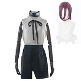 Reze White Black Set Outfits Cosplay Costume Halloween Carnival Party Suit