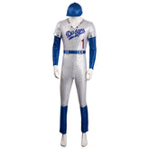 Rocketman Elton John Dodgers Baseball Uniform Cosplay Costume Halloween Carnival Suit